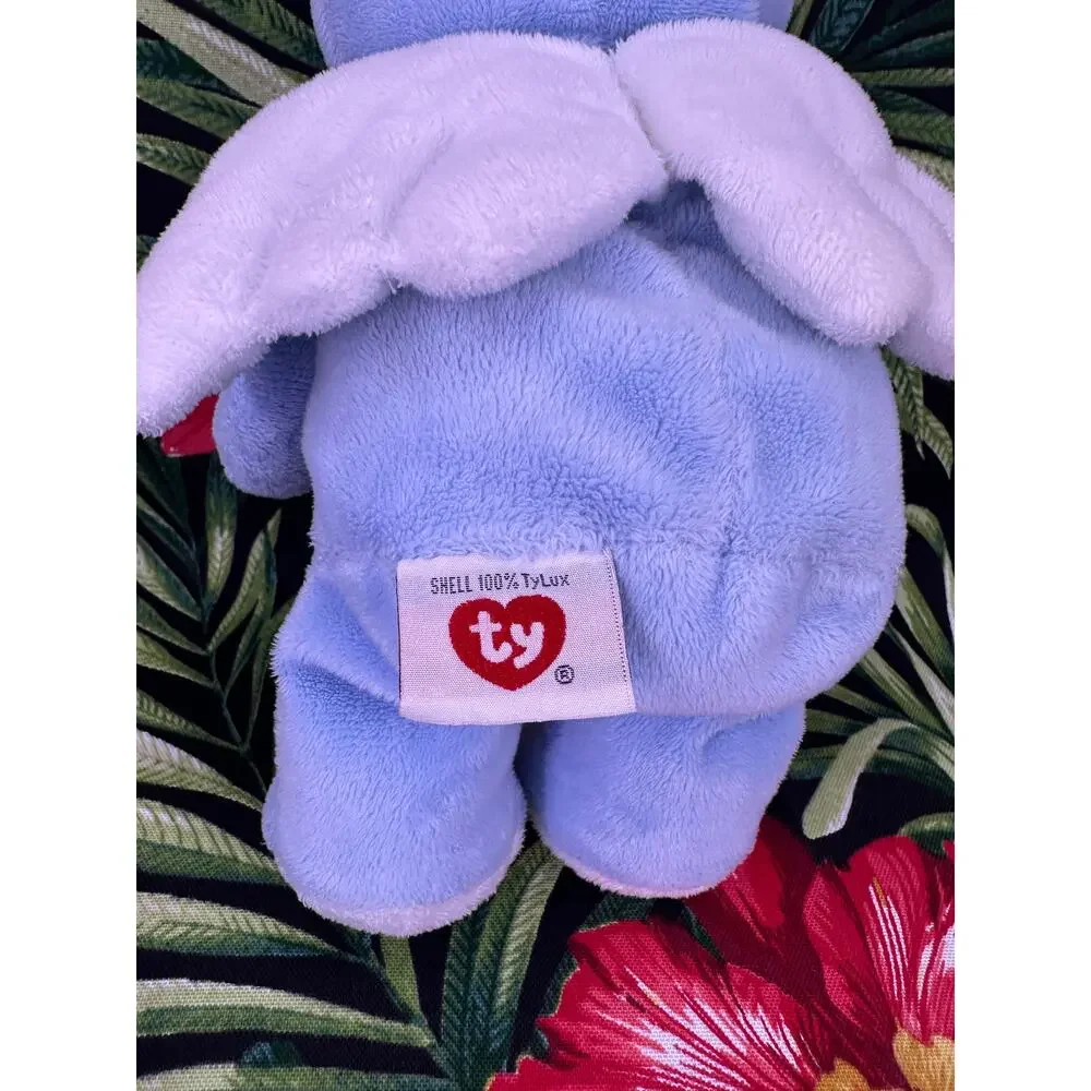 Ty 2011 Pluffies Little Angel Blue Winged Teddy Bear Baby